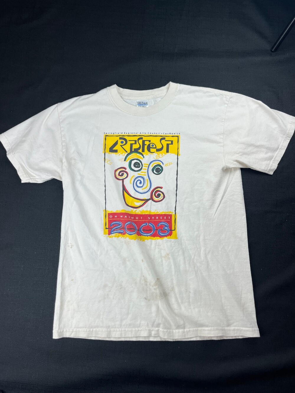 Vintage White 2003 Artsfest Cotton T-Shirt